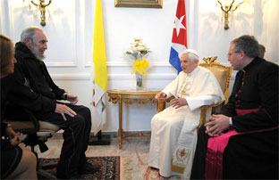 Fidel Castro y Benedicto XVI dialogaron en La Habana